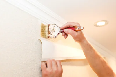 Pose de papier peint au Fleix — revêtements muraux et toiles de verre